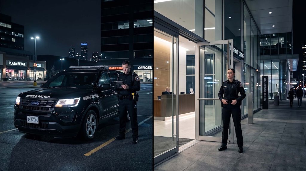 Mobile Patrol vs Static Security Guard in Ontario