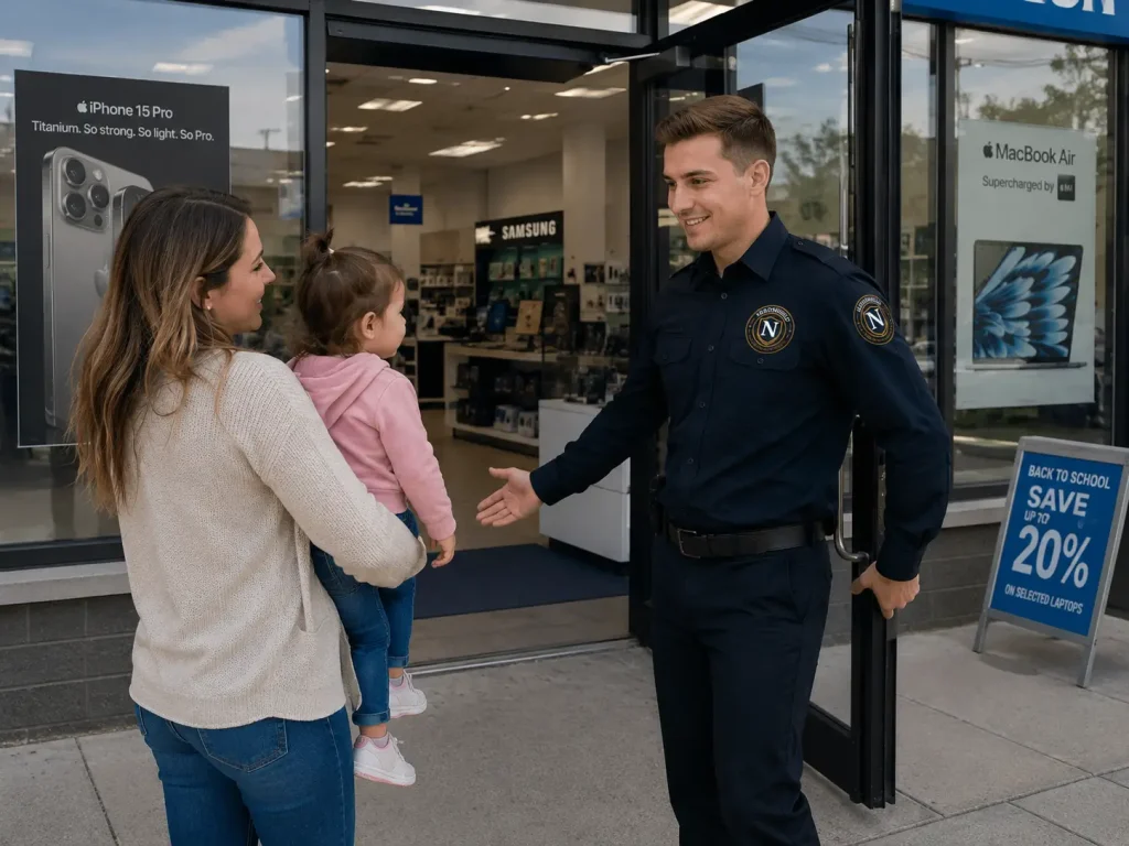 How Static Security Guards Improve Customer Experience