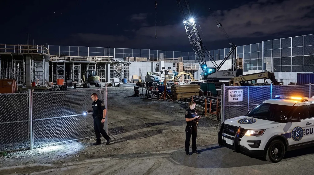mobile security patrols for urban renovation projects in Ontario